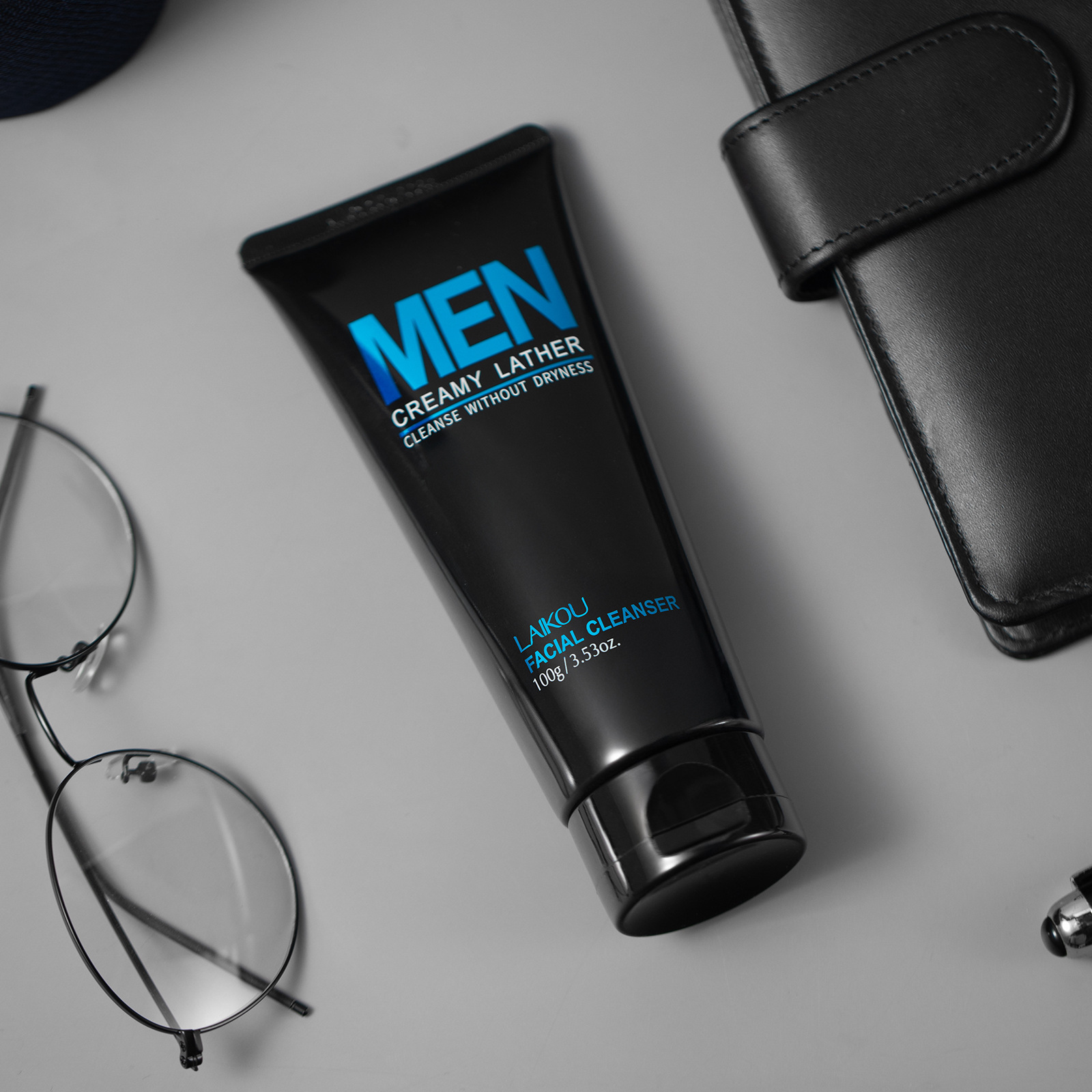 Men'S Grooming Facial - LAIKOU Nettoyant Visage Homme 100g –