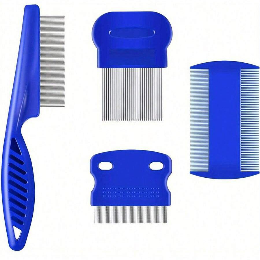 Comb Fine Tooth - Lot de 4/6 peignes pour animaux