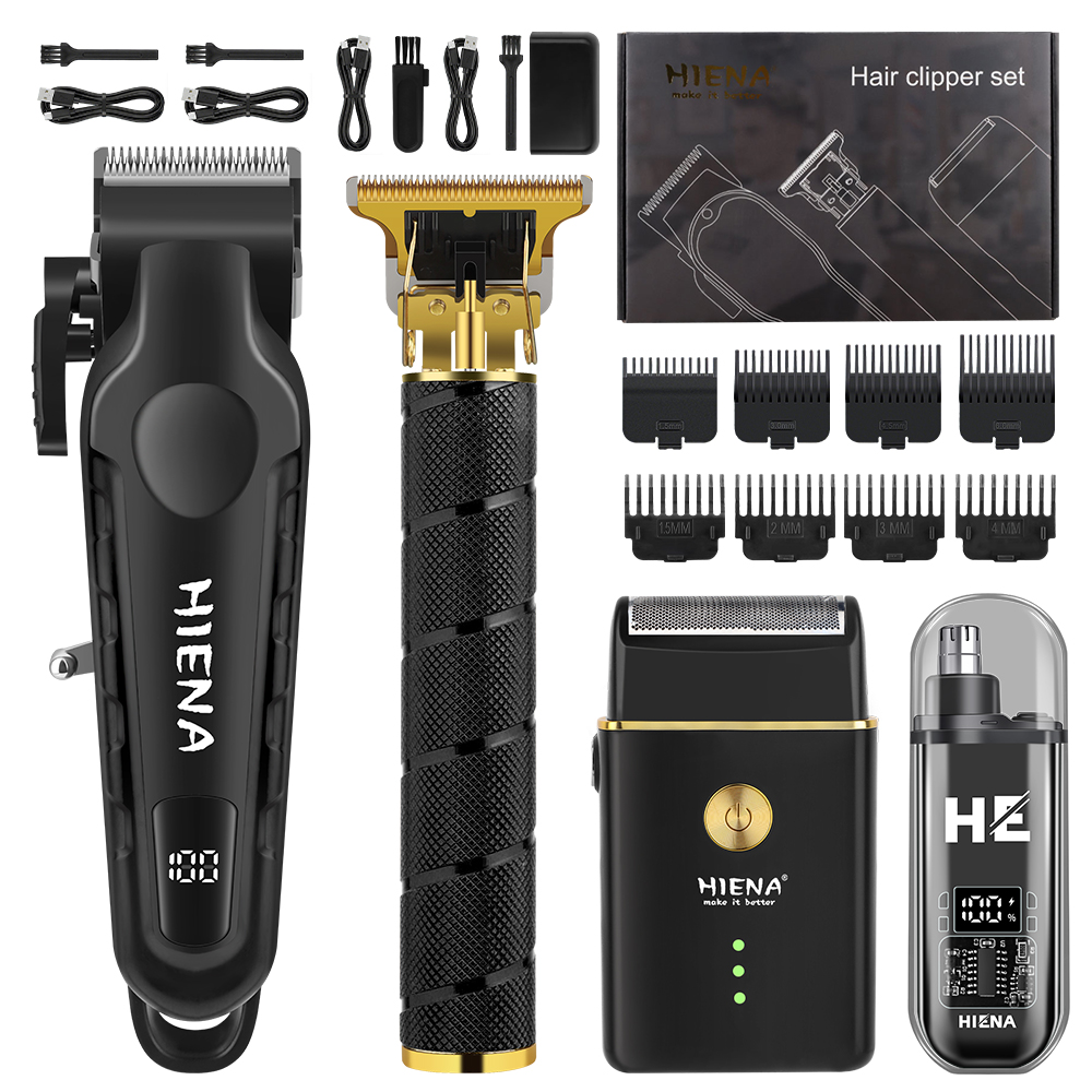 Mens Grooming Barber - Ensemble de tondeuses à cheveux HIENA