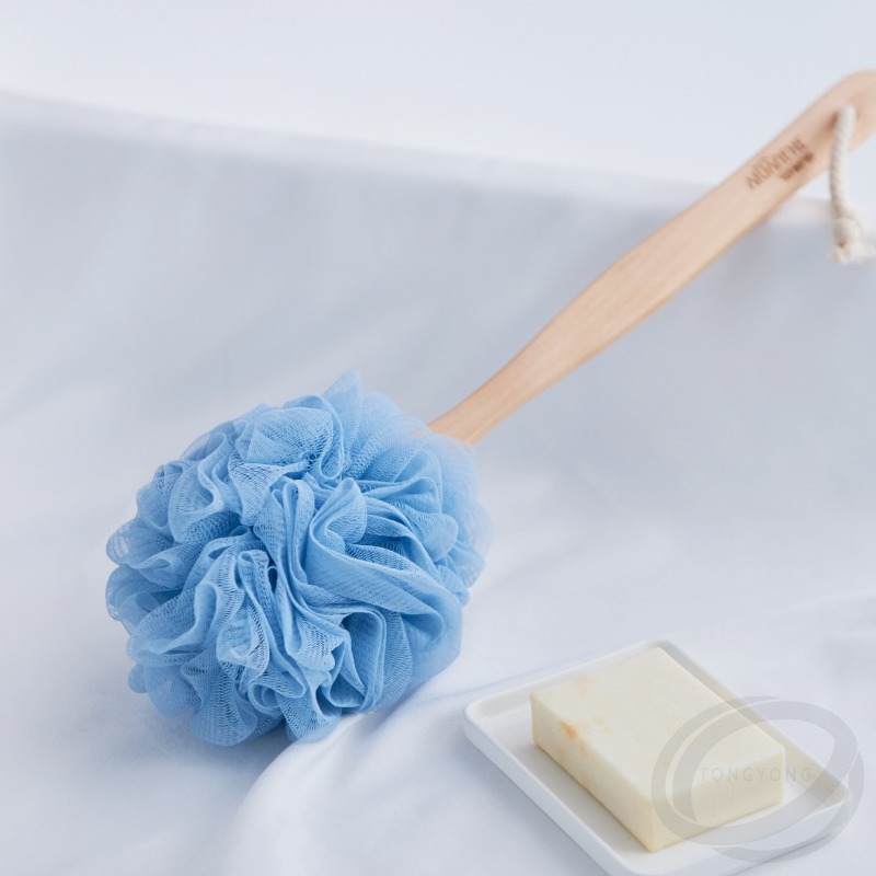 Exfoliating Scrub Mens - Brosse de bain en bois à