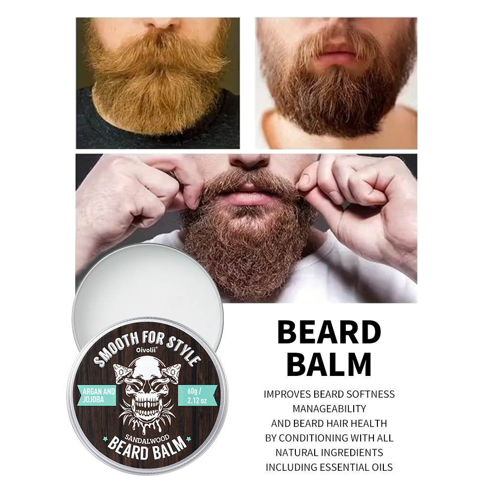 Beard Oil Growth - Baume à barbe pour hommes -