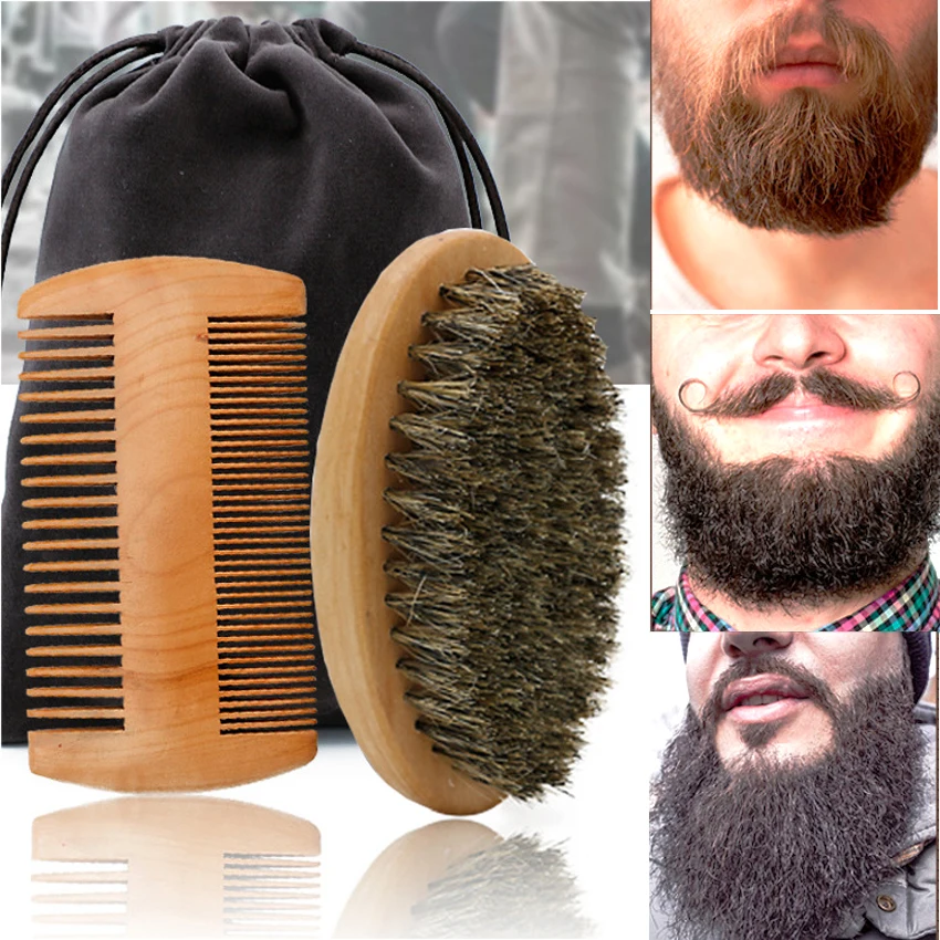Shaving Brush Set - Brosse à barbe en bois en