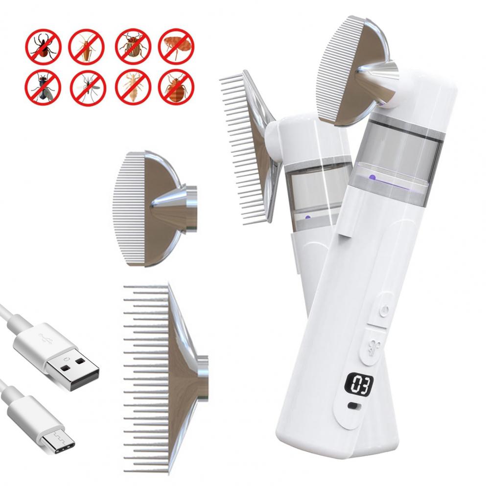 Comb Fine Tooth - Peigne électrique anti-poux 19 cm, rechargeable