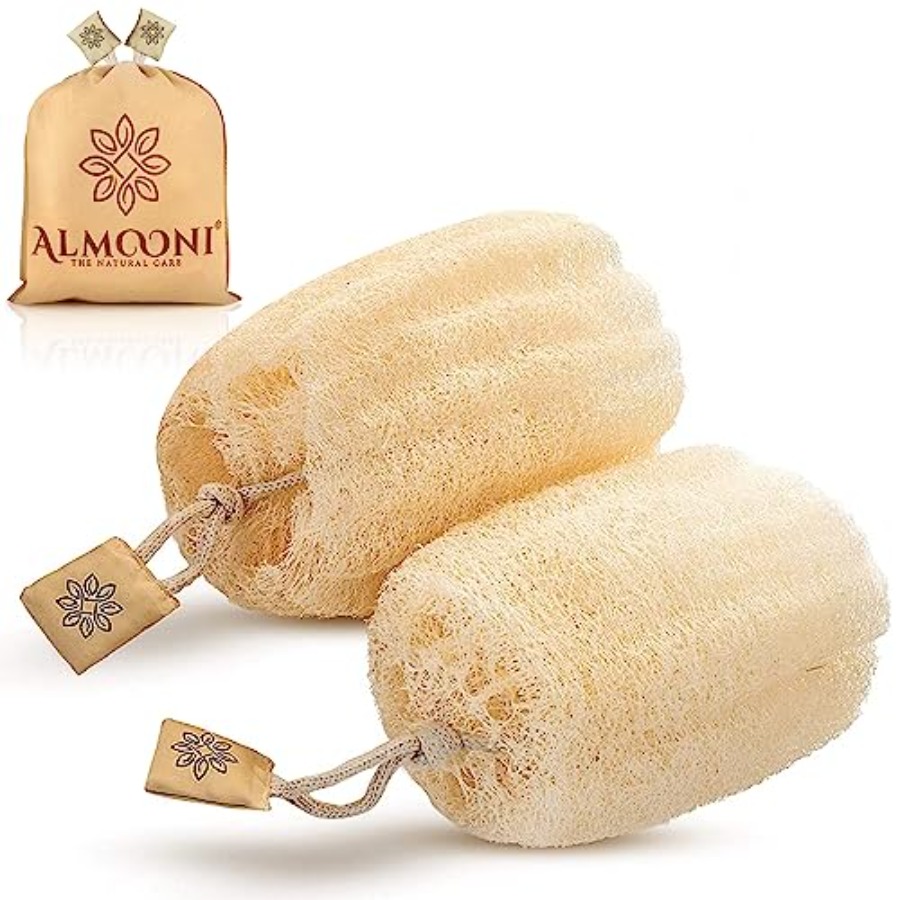 Exfoliating Scrub Mens - Éponge exfoliante naturelle en loofah pour