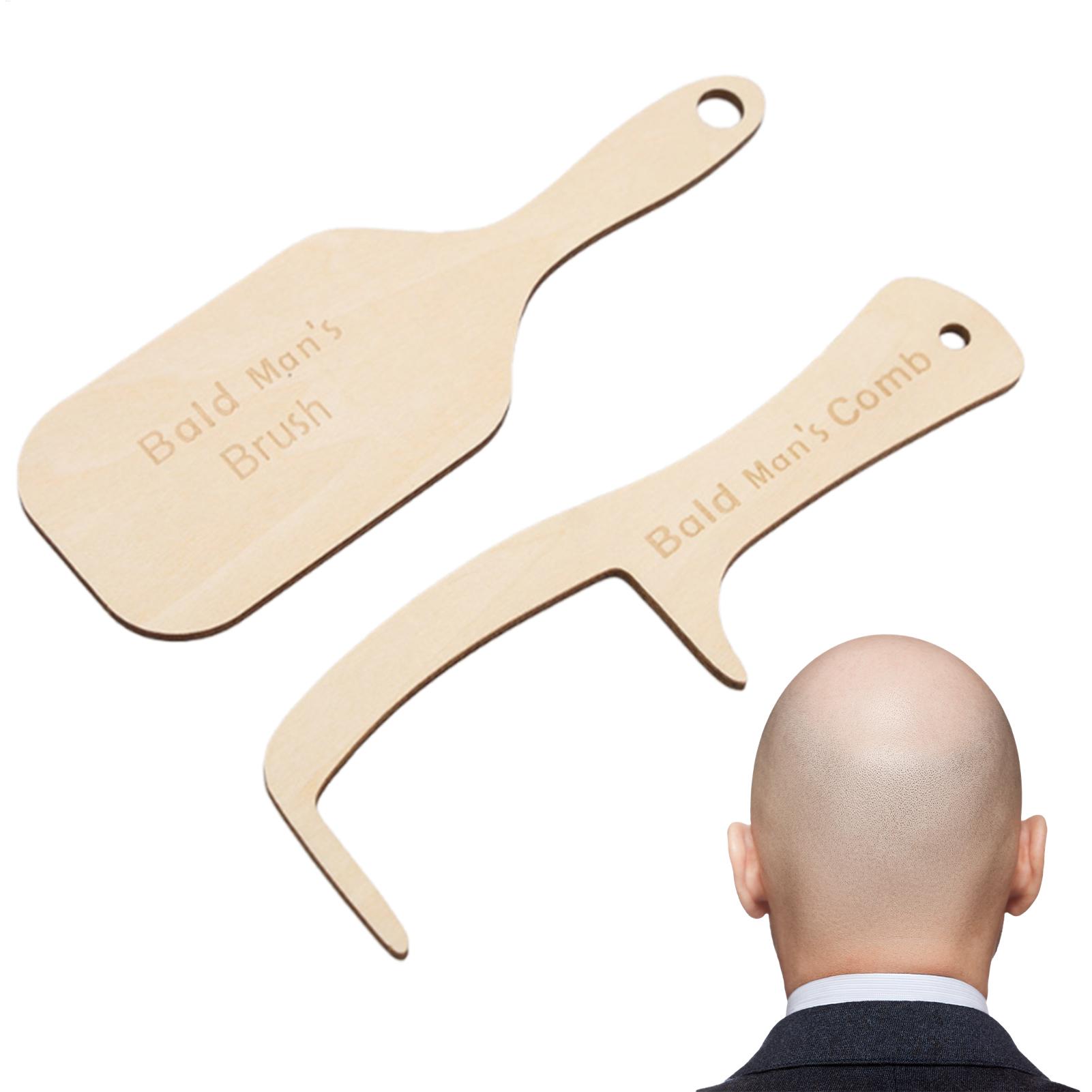 Men'S Grooming Gifts - 2 pièces drôle chauve homme outil
