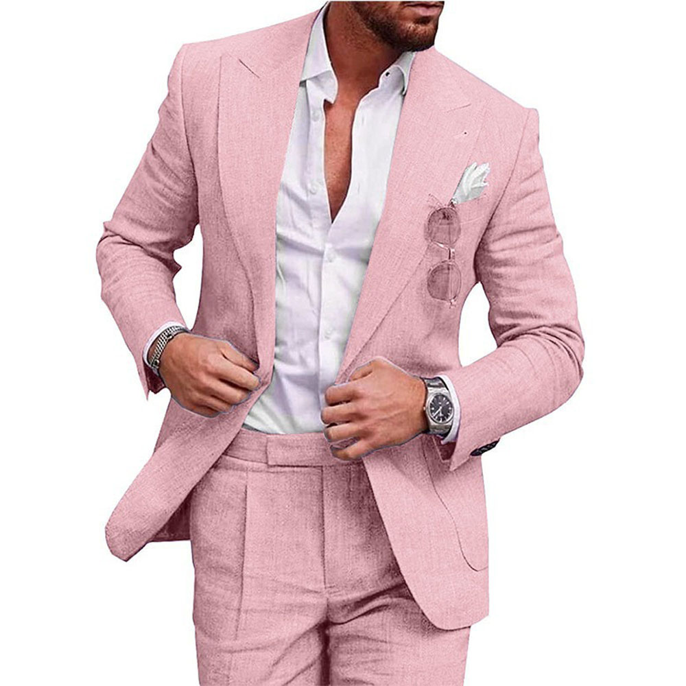 Costume homme en lin 2 pièces, - Men'S Grooming Jacket avis et prix